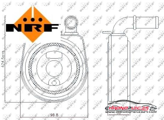 Achat de NRF 31249 Radiateur d'huile pas chères