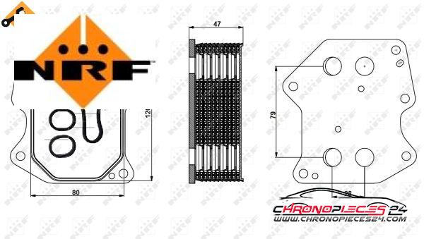 Achat de NRF 31239 Radiateur d'huile pas chères