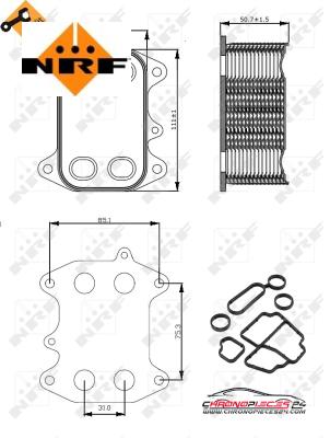 Achat de NRF 31263 Radiateur d'huile pas chères