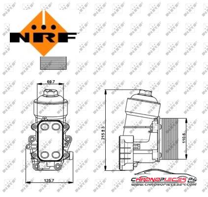 Achat de NRF 31355 Radiateur d'huile pas chères