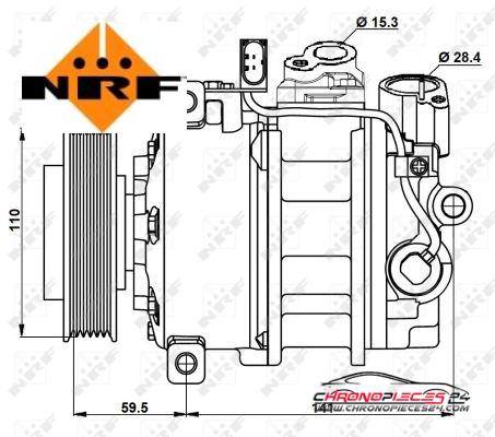 Achat de NRF 32883 Compresseur, climatisation pas chères