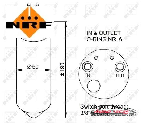 Achat de NRF 33256 Filtre déshydratant, climatisation pas chères