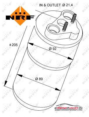 Achat de NRF 33317 Filtre déshydratant, climatisation pas chères