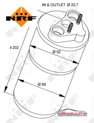 Achat de NRF 33318 Filtre déshydratant, climatisation pas chères