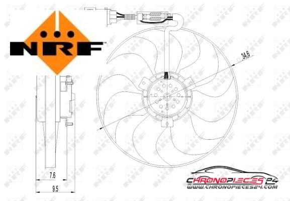 Achat de NRF 47064 Ventilateur, refroidissement du moteur pas chères