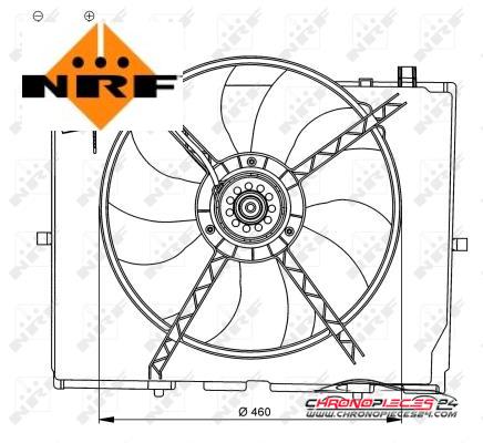 Achat de NRF 47066 Ventilateur, refroidissement du moteur pas chères