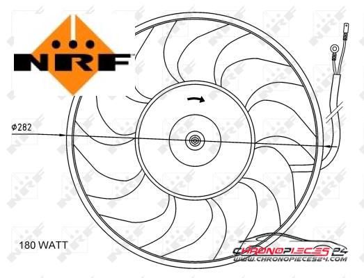 Achat de NRF 47071 Ventilateur, refroidissement du moteur pas chères