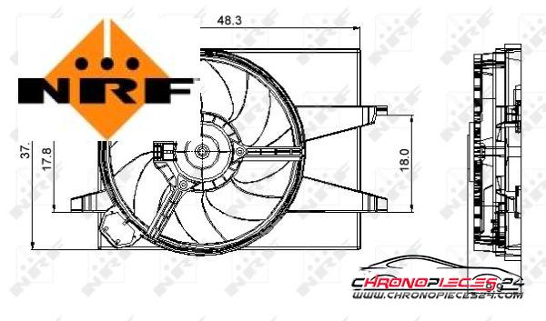 Achat de NRF 47006 Ventilateur, refroidissement du moteur pas chères