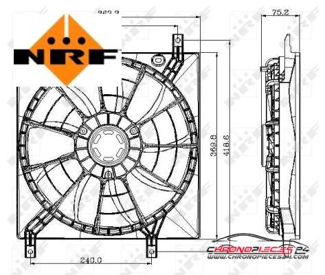 Achat de NRF 47257 Ventilateur, refroidissement du moteur pas chères