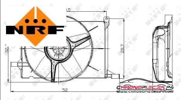 Achat de NRF 47009 Ventilateur, refroidissement du moteur pas chères