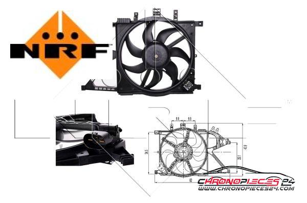 Achat de NRF 47011 Ventilateur, refroidissement du moteur pas chères