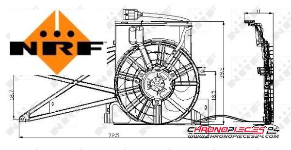 Achat de NRF 47013 Ventilateur, refroidissement du moteur pas chères