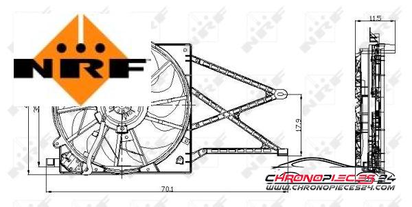 Achat de NRF 47015 Ventilateur, refroidissement du moteur pas chères