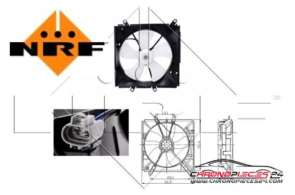 Achat de NRF 47016 Ventilateur, refroidissement du moteur pas chères