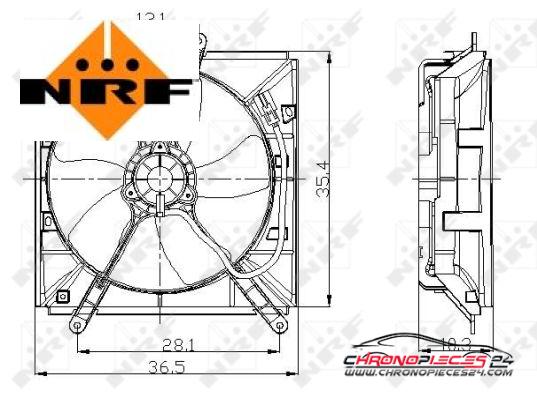 Achat de NRF 47016 Ventilateur, refroidissement du moteur pas chères