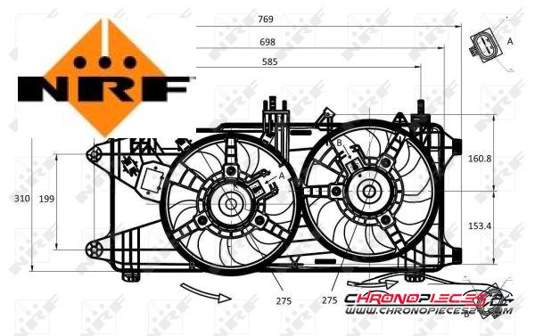 Achat de NRF 47231 Ventilateur, refroidissement du moteur pas chères