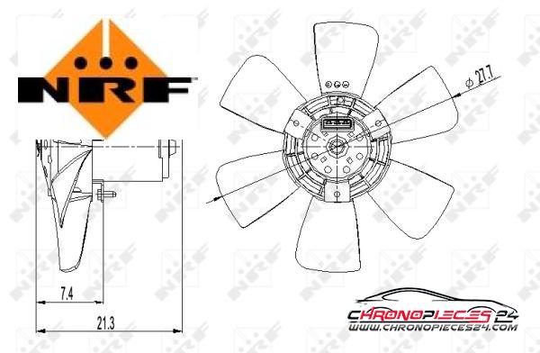 Achat de NRF 47391 Ventilateur, refroidissement du moteur pas chères