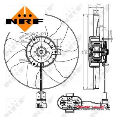 Achat de NRF 47428 Ventilateur, refroidissement du moteur pas chères