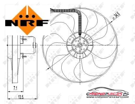 Achat de NRF 47397 Ventilateur, refroidissement du moteur pas chères