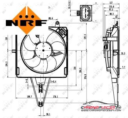 Achat de NRF 47431 Ventilateur, refroidissement du moteur pas chères