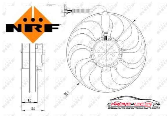 Achat de NRF 47398 Ventilateur, refroidissement du moteur pas chères