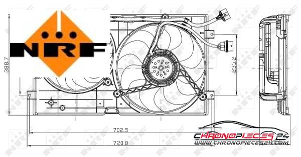 Achat de NRF 47403 Ventilateur, refroidissement du moteur pas chères