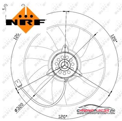 Achat de NRF 47480 Ventilateur, refroidissement du moteur pas chères