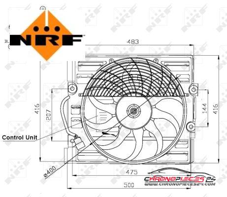 Achat de NRF 47481 Ventilateur, refroidissement du moteur pas chères