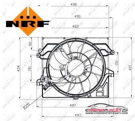 Achat de NRF 47482 Ventilateur, refroidissement du moteur pas chères