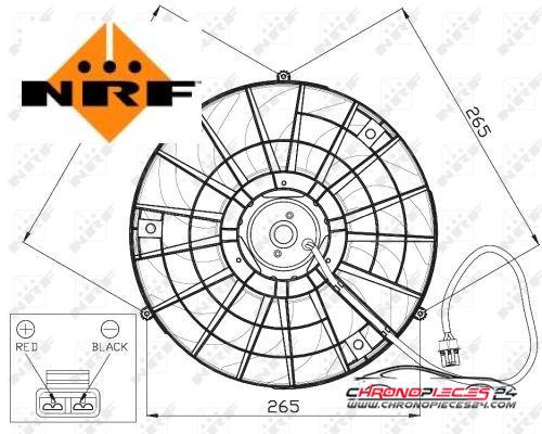 Achat de NRF 47483 Ventilateur, refroidissement du moteur pas chères