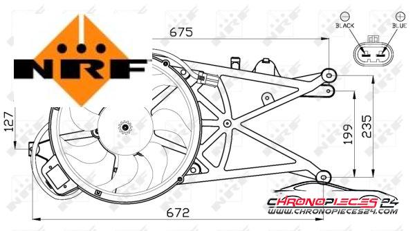 Achat de NRF 47489 Ventilateur, refroidissement du moteur pas chères