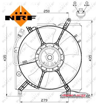 Achat de NRF 47534 Ventilateur, refroidissement du moteur pas chères