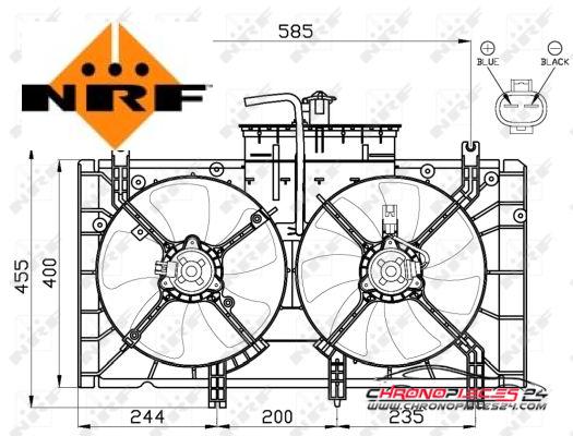 Achat de NRF 47493 Ventilateur, refroidissement du moteur pas chères