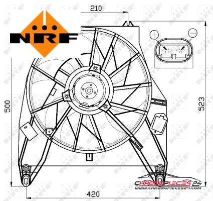 Achat de NRF 47456 Ventilateur, refroidissement du moteur pas chères