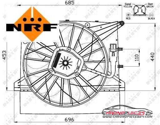 Achat de NRF 47461 Ventilateur, refroidissement du moteur pas chères