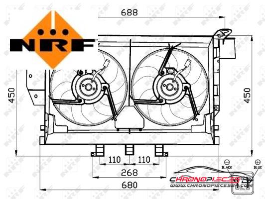 Achat de NRF 47503 Ventilateur, refroidissement du moteur pas chères