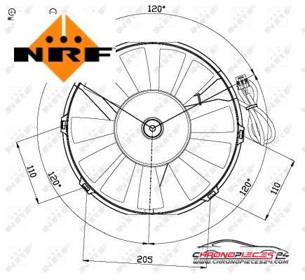 Achat de NRF 47467 Ventilateur, refroidissement du moteur pas chères