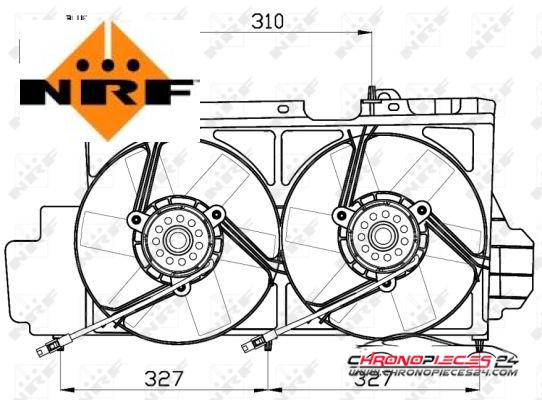 Achat de NRF 47538 Ventilateur, refroidissement du moteur pas chères