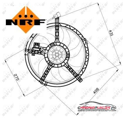 Achat de NRF 47508 Ventilateur, refroidissement du moteur pas chères