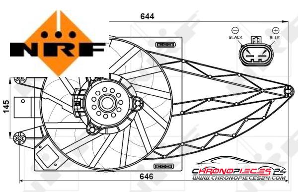 Achat de NRF 47541 Ventilateur, refroidissement du moteur pas chères