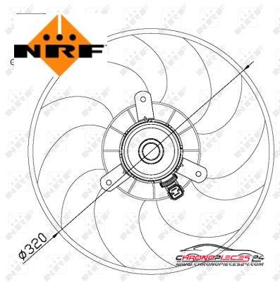 Achat de NRF 47514 Ventilateur, refroidissement du moteur pas chères