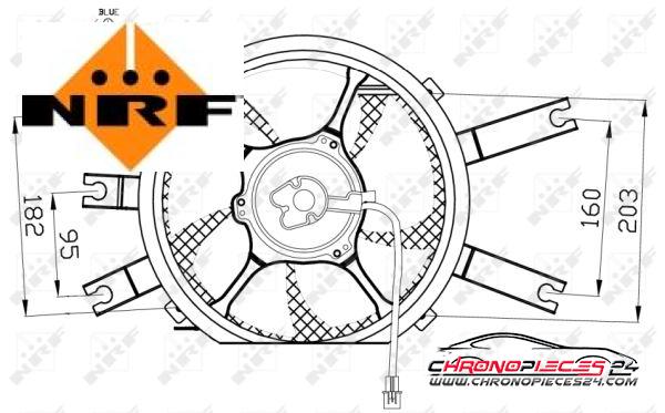 Achat de NRF 47554 Ventilateur, refroidissement du moteur pas chères