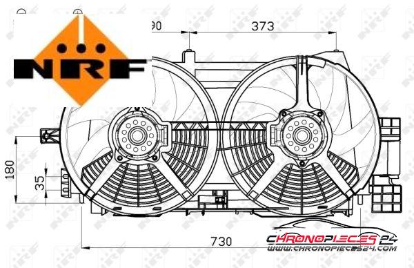 Achat de NRF 47556 Ventilateur, refroidissement du moteur pas chères