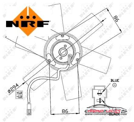 Achat de NRF 47657 Ventilateur, refroidissement du moteur pas chères