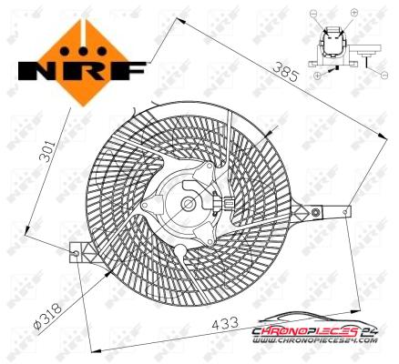 Achat de NRF 47572 Ventilateur, refroidissement du moteur pas chères