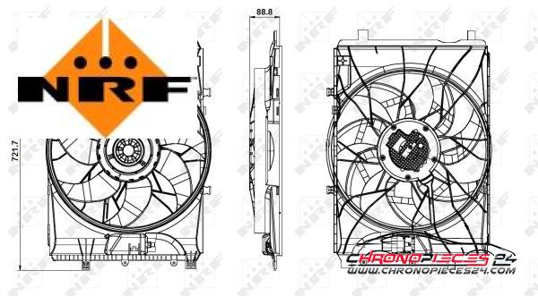 Achat de NRF 47850 Ventilateur, refroidissement du moteur pas chères