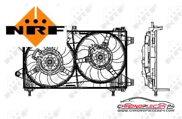 Achat de NRF 47802 Ventilateur, refroidissement du moteur pas chères