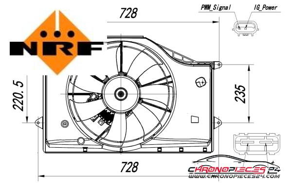 Achat de NRF 47939 TURBINE CENTRIFUG pas chères