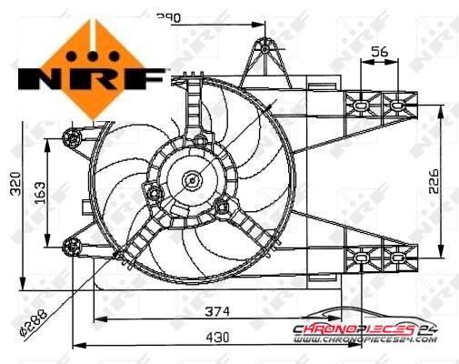 Achat de NRF 47038 Ventilateur, refroidissement du moteur pas chères