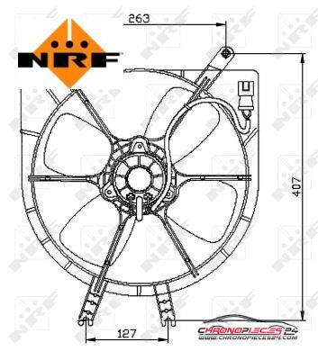 Achat de NRF 47042 Ventilateur, refroidissement du moteur pas chères